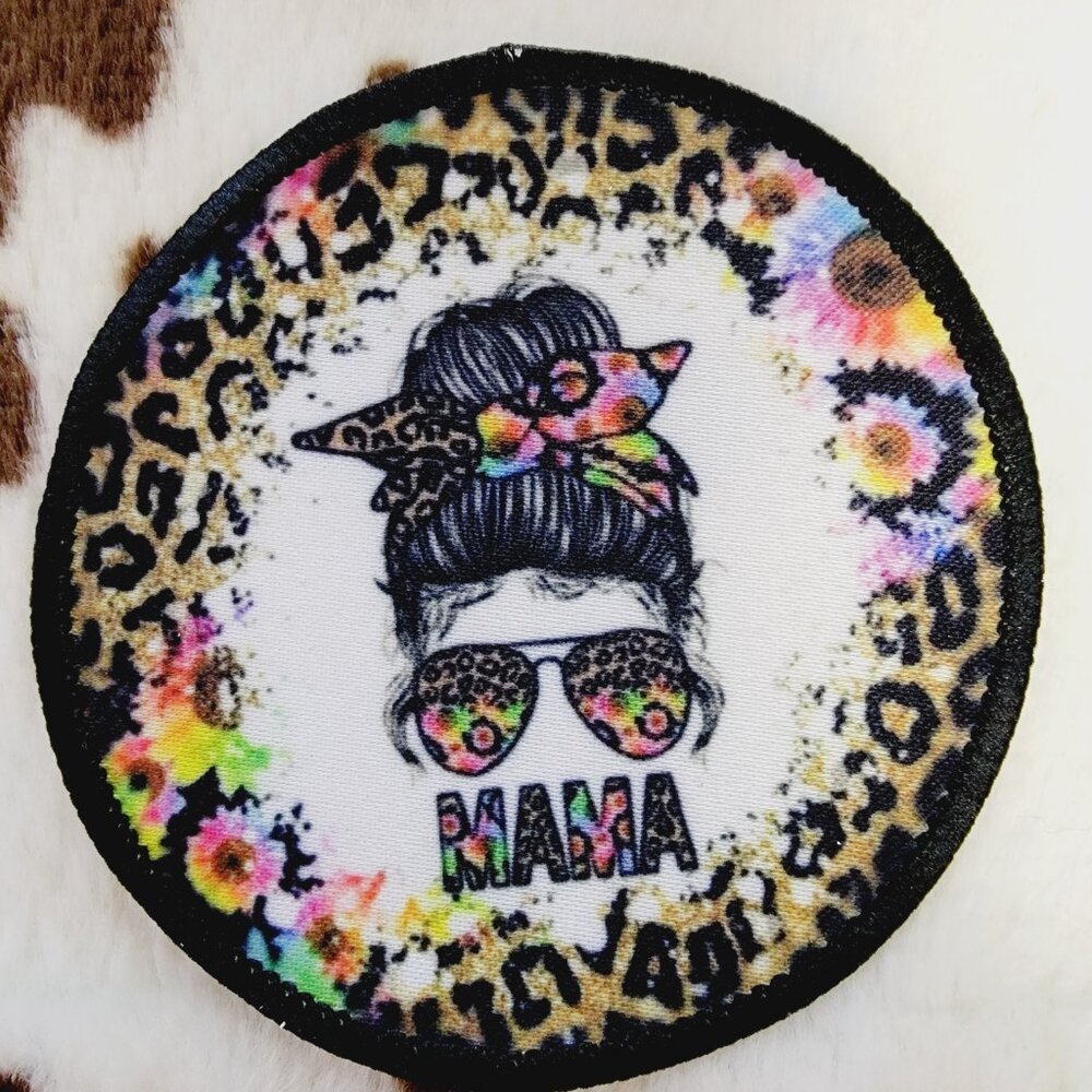 Messy Bun Animal Print Hat Patch 5 Pack